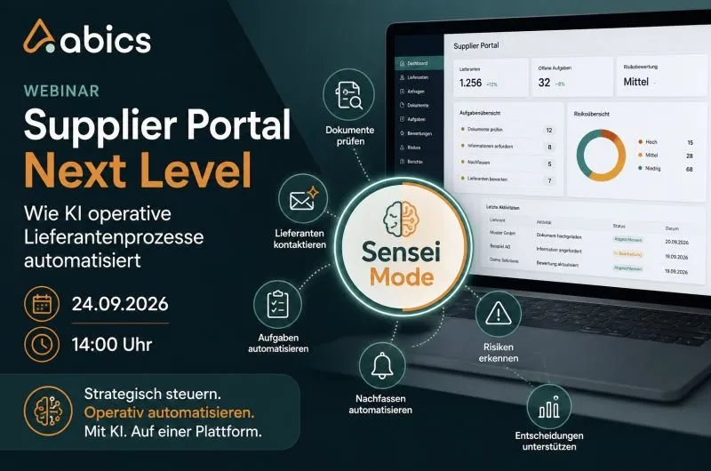 Supplier Portal Next Level – Wie KI operative Lieferantenprozesse automatisiert